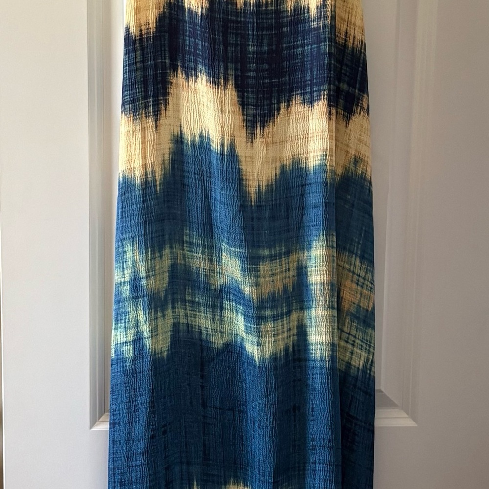 Lularoe Tie-Dye Blue and Cream sundress
